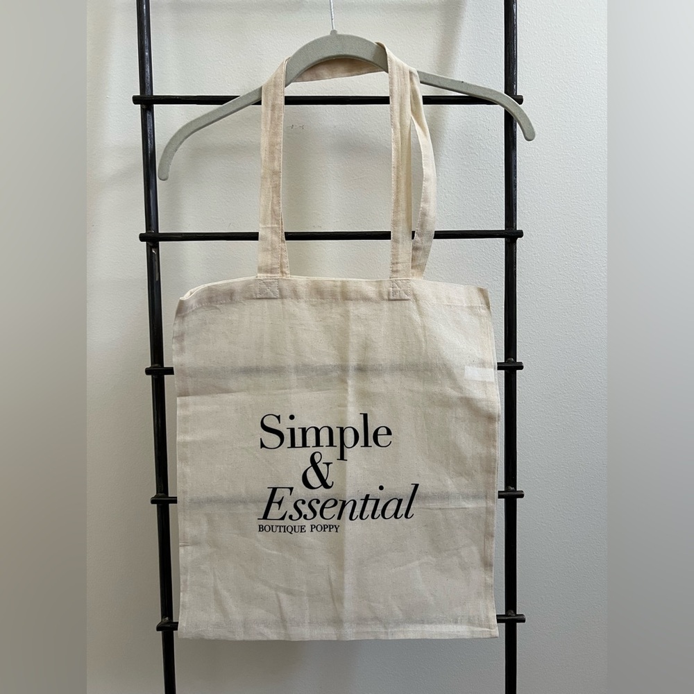 Simple & Essential Cream Tote Bag